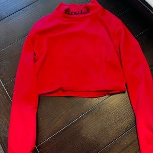 Omg sleeve reckless turtleneck top